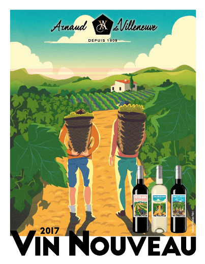 Arnaud de Villeneuve - Vin Nouveau - 2017 - Affiche